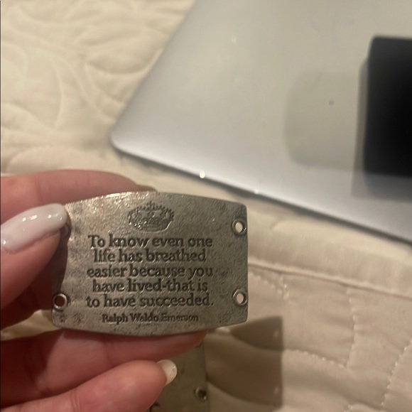 Engraved Silver Cuff Bracelets - Picture 3 of 6